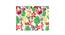 Ambbi Collections Floral Pattern, White Color, Table Mat, Set of 06 (Multicolor) by Urban Ladder - Front View Design 1 - 732985