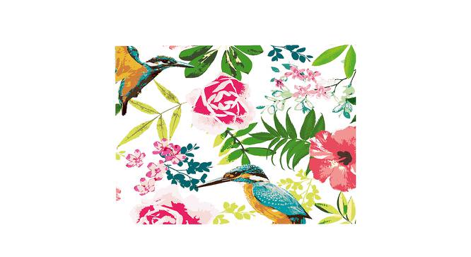 Ambbi Collections Floral Pattern, White-Green Color, Table Mat, Set of 06 (Multicolor) by Urban Ladder - Front View Design 1 - 732986