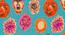 Ambbi Collections Floral Pattern, Rose Print, Table Mat, Set of 06 (Multicolor) by Urban Ladder - Design 1 Side View - 732993