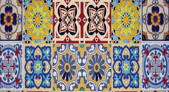 Ambbi Collections Ethnic Pattern, Table Mat, Set of 06 (Multicolor) by Urban Ladder - Design 1 Side View - 732995