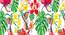 Ambbi Collections Floral Pattern, White Color, Table Mat, Set of 06 (Multicolor) by Urban Ladder - Design 1 Side View - 732998