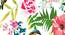 Ambbi Collections Floral Pattern, White-Green Color, Table Mat, Set of 06 (Multicolor) by Urban Ladder - Design 1 Side View - 732999