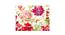Ambbi Collections Floral Pattern, Table Mat, Set of 06 (White) by Urban Ladder - Front View Design 1 - 733018