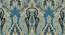 Ambbi Collections Traditional Pattern, Table Mat in Blue, Set of 06 (Multicolor) by Urban Ladder - Design 1 Side View - 733029