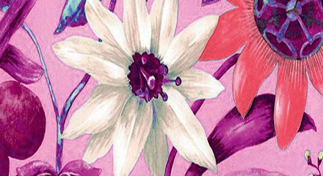 Ambbi Collections Floral Pattern, Purple, Table Mat, Set of 06 (Multicolor) by Urban Ladder - Design 1 Side View - 733034