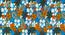 Ambbi Collections Abstract Pattern, Orange and Blue in Color, Table Mat, Set of 06 (Multicolor) by Urban Ladder - Design 1 Side View - 733039