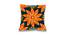Ambbi Collections Cushion cover Abstract Pattern Orange Color, Set of 1, 16x16 Inch Cushion Cover (41 x 41 cm  (16" X 16") Cushion Size, Multicolor) by Urban Ladder - Front View Design 1 - 733053