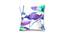Ambbi Collections Cushion cover, Abstract Pattern, Satin Cushion Cover, Purple, Set of 1, 16x16 Inch Satin Cushion Cover (41 x 41 cm  (16" X 16") Cushion Size, Multicolor) by Urban Ladder - Front View Design 1 - 733060