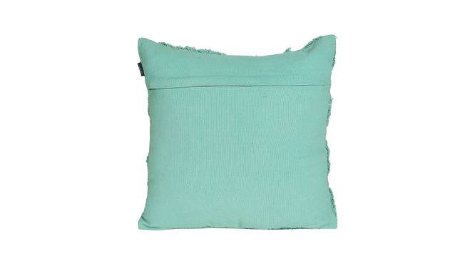 Ambbi Collections Cushion cover Geometric Pattern Green Color, Set of 1, 16x16 Inch Cushion Cover (Green, 41 x 41 cm  (16" X 16") Cushion Size) by Urban Ladder - Design 1 Side View - 733064