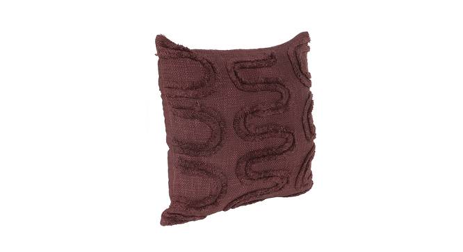 Ambbi Collections Cushion cover Geometric Pattern, Plum Color Cushion Cover, Set of 1, 16x16 Inch Cushion (Purple, 41 x 41 cm  (16" X 16") Cushion Size) by Urban Ladder - Front View Design 1 - 733101