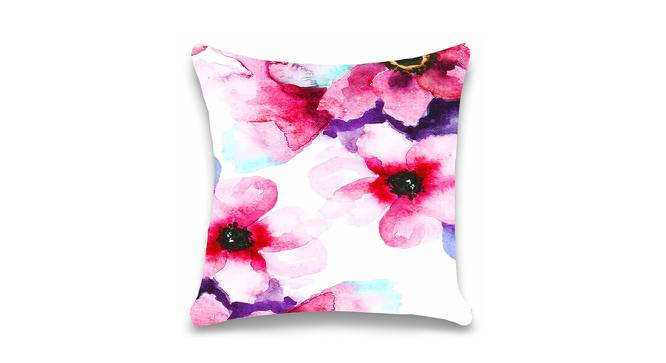 Ambbi Collections Cushion cover, Abstract Pattern, Pink Cushion Cover, Set of 1, 16x16 Inch Cushion Cover (Pink, 41 x 41 cm  (16" X 16") Cushion Size) by Urban Ladder - Front View Design 1 - 733104