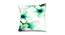 Ambbi Collections Cushion cover, Abstract Pattern, Satin Cushion Cover, Green, Set of 1, 16x16 Inch Satin Cushion Cover (Green, 41 x 41 cm  (16" X 16") Cushion Size) by Urban Ladder - Front View Design 1 - 733106