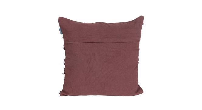 Ambbi Collections Cushion cover Geometric Pattern, Plum Color Cushion Cover, Set of 1, 16x16 Inch Cushion (Purple, 41 x 41 cm  (16" X 16") Cushion Size) by Urban Ladder - Design 1 Side View - 733113