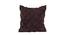 Ambbi Collections Cushion cover Geometric Pattern, Plum Cushion Cover, Set of 1, 16x16 Inch Cushion Cover (41 x 41 cm  (16" X 16") Cushion Size, PLUM) by Urban Ladder - Design 1 Side View - 733114