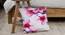 Ambbi Collections Cushion cover, Abstract Pattern, Pink Cushion Cover, Set of 1, 16x16 Inch Cushion Cover (Pink, 41 x 41 cm  (16" X 16") Cushion Size) by Urban Ladder - Design 1 Side View - 733116