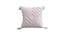 Ambbi Collections Cushion cover Abstract Pattern White Cotton Tufted Set of 1, 16x16 Inch Cushion Cover (White, 41 x 41 cm  (16" X 16") Cushion Size) by Urban Ladder - Front View Design 1 - 733149