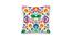Ambbi Collections Cushion cover, Abstract Pattern, Floral White Cushion Cover, Set of 1, 16x16 Inch Satin Cushion Cover (41 x 41 cm  (16" X 16") Cushion Size, Multicolor) by Urban Ladder - Front View Design 1 - 733154