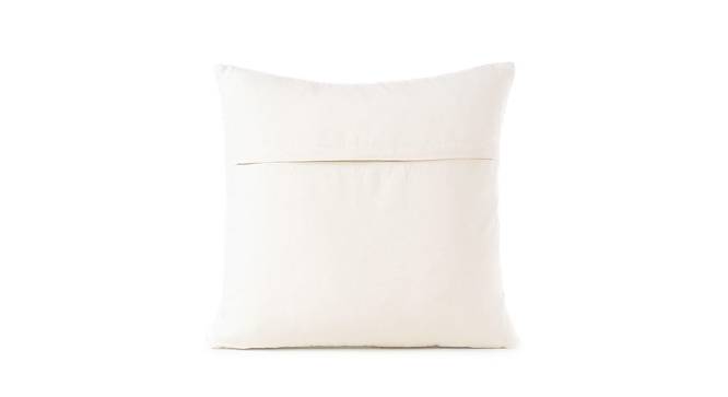 Ambbi Collections Cushion cover Abstract Pattern White, Set of 1, 16x16 Inch Cotton Cushion Cover (White, 41 x 41 cm  (16" X 16") Cushion Size) by Urban Ladder - Design 1 Side View - 733164