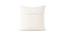 Ambbi Collections Cushion cover Abstract Pattern White Color, Tufted Cushion, Set of 1, 16x16 Inch Cotton Cushion Cover (White, 41 x 41 cm  (16" X 16") Cushion Size) by Urban Ladder - Design 1 Side View - 733165