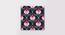 Ambbi Collections Geometric Pattern, Blue- Pink Color, Set of 6 coasters and 1 stand, 4x4 inch Coasters (Multicolor) by Urban Ladder - Rear View Design 1 - 733203