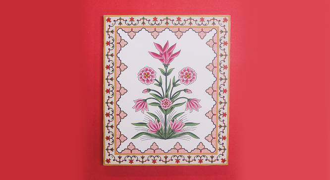 Ambbi Collections Floral Pattern,Pink Color,12 x 18 inch, Canvas Wall Art (Pink) by Urban Ladder - Front View Design 1 - 733216