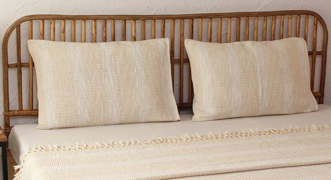 Shivalik Cotton Bedcover Natural (Beige, Double Size) by Urban Ladder - Design 1 Side View - 733669