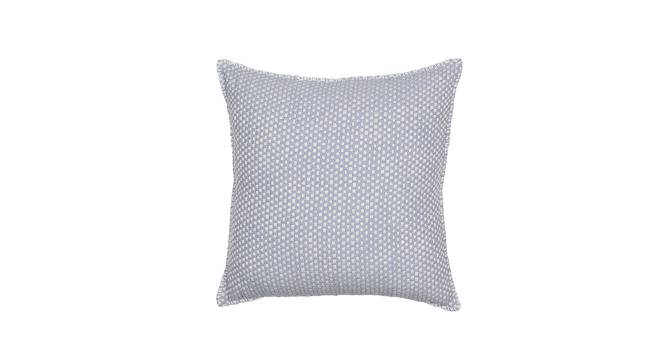 Vindhya Cotton Cushion Cover Natural (Blue) by Urban Ladder - Design 1 Side View - 733680