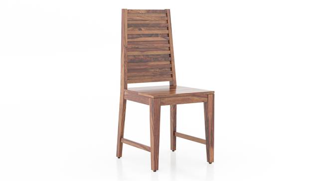 Julian Dining Chair Set of 2 (Finish: Mahogany) (Teak Finish) by Urban Ladder - Side View - 