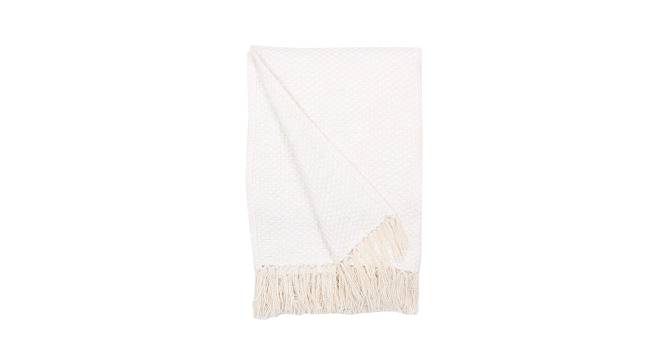 Vindhya Cotton Throw Natural (Beige) by Urban Ladder - Design 1 Side View - 733742