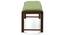 Oribi Upholstered Dining Bench (Teak Finish, Avocado Green) by Urban Ladder - Top Image - 
