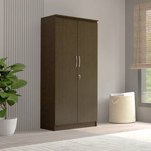 Wardrobes Design Mono Engineered Wood 2 Door Wardrobe in Wenge Finish