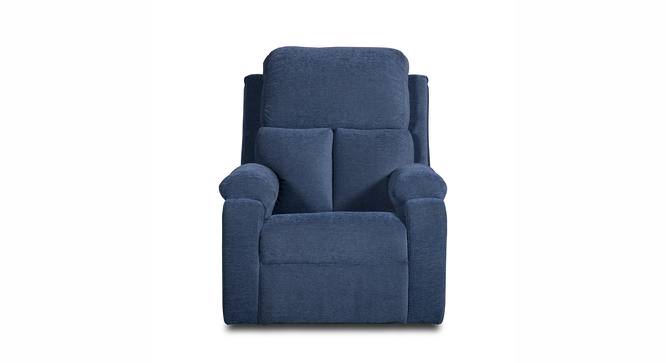 Joji 1 Seater Manual Recliner - Blue (Blue, One Seater) by Urban Ladder - Design 1 Side View - 733940