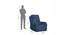Joji 1 Seater Manual Recliner - Blue (Blue, One Seater) by Urban Ladder - Design 1 Dimension - 733982