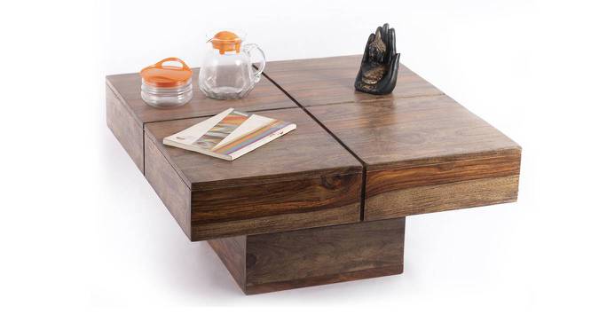 Arnel Coffee Table - Teak  Finish (Teak Finish) by Urban Ladder - - 734189