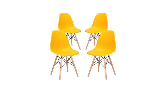 Finch Fox - Happiness is Complimentary  Dining Chair-yellow (Yellow Finish) by Urban Ladder - - 