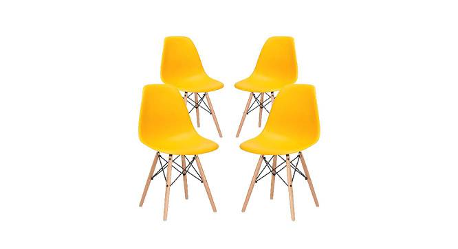 Finch Fox - Happiness is Complimentary  Dining Chair-yellow (Yellow Finish) by Urban Ladder - - 