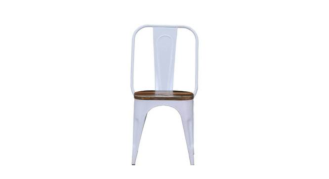 Olliver Swivel Metal Dining Chair in Glossy Finish (White Finish) by Urban Ladder - - 