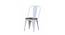 Olliver Swivel Metal Dining Chair in Glossy Finish (White Finish) by Urban Ladder - - 