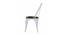 Olliver Swivel Metal Dining Chair in Glossy Finish (White Finish) by Urban Ladder - - 