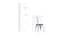 Olliver Swivel Metal Dining Chair in Glossy Finish (White Finish) by Urban Ladder - - 