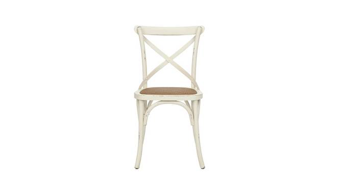 Jasman Swivel Metal Dining Chair in Glossy Finish (White Finish) by Urban Ladder - - 