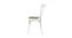 Jasman Swivel Metal Dining Chair in Glossy Finish (White Finish) by Urban Ladder - - 