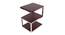 Maude Side  Table (Ss Polish & Matte Walnut Finish) by Urban Ladder - - 