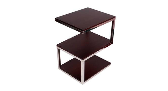 Maude Side  Table (Ss Polish & Matte Walnut Finish) by Urban Ladder - - 