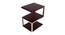 Maude Side  Table (Ss Polish & Matte Walnut Finish) by Urban Ladder - - 