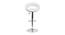Wade Bar Stool - White-white (White Finish) by Urban Ladder - - 735721