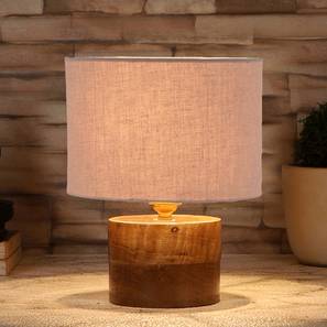 Cormac Grey Cotton Table Lamp With Natural Wood Base-image-40