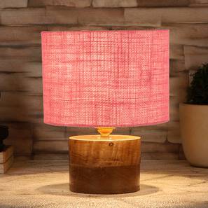 Dahl Pink Jute Table Lamp With Natural Wood Base-image-27