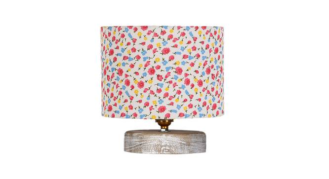 River Multicolor Cotton Table Lamp With White Brushed Wood Base by Urban Ladder - Front View Design 1 - 735771