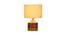 Riley Black Jute Table Lamp With White Brushed Wood Base (Black) by Urban Ladder - Design 1 Side View - 735790